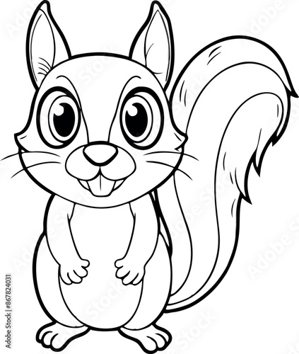 A cute squirrel with a big smile on its face