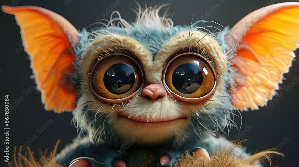 gremlin in modern 3D animation style gremlin in modern 3D animation style