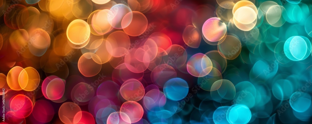 Colorful bokeh lights background Colorful bokeh lights background