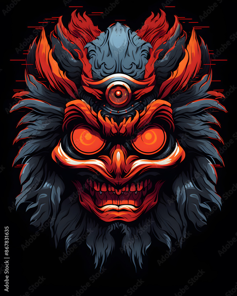 Tengu Mask lurked in the shadows Tengu Mask lurked in the shadows