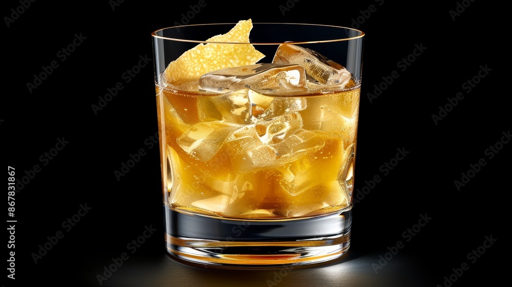 A glass of whiskey sour A glass of whiskey sour