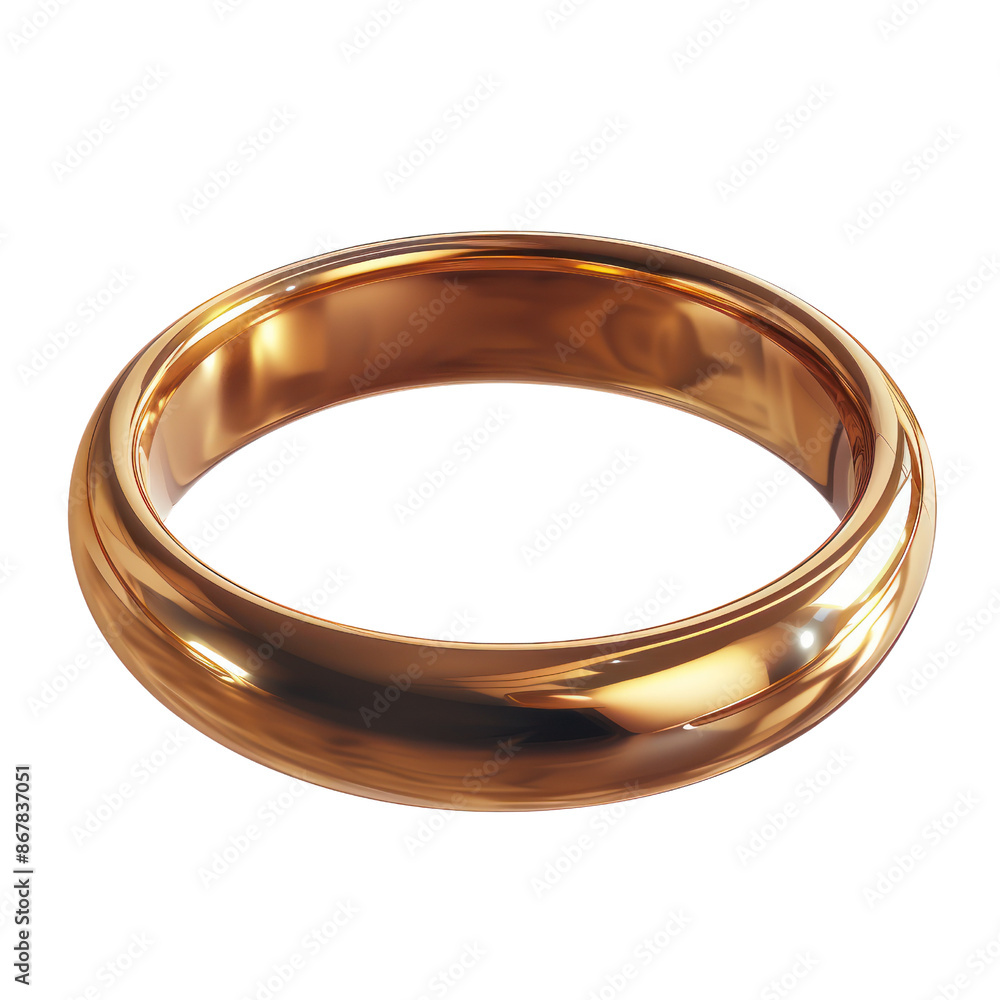 Elegant gold band ring isolated on white background. Perfect for weddings, engagements, or as a fine piece of jewelry. Elegant gold band ring isolated on white background. Perfect for weddings, engagements, or as a fine piece of jewelry.