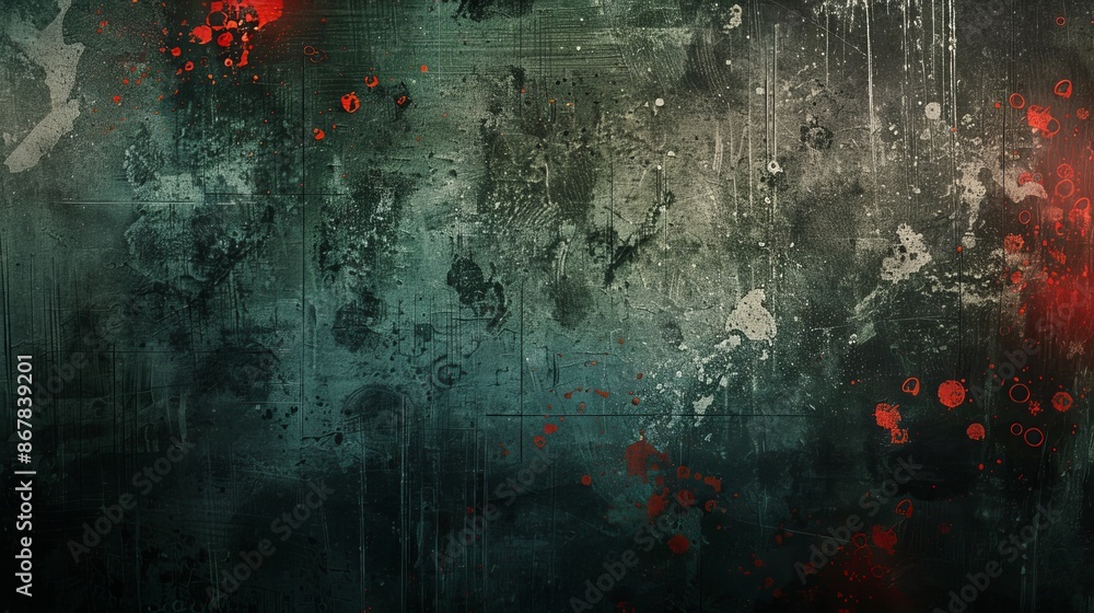 © qorqudlu - This image exhibits a dark grungy texture with prominent red and green splatters and smudges, giving it an abstract and slightly chaotic artistic appearance. © qorqudlu - This image exhibits a dark grungy texture with prominent red and green splatters and smudges, giving it an abstract and slightly chaotic artistic appearance.