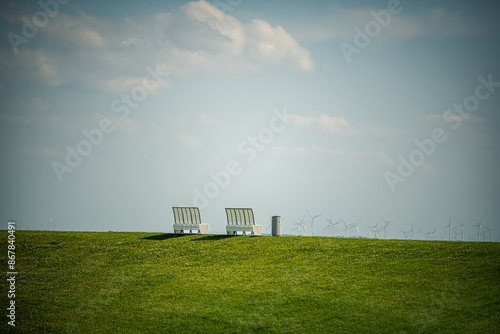 Just relax at the dike