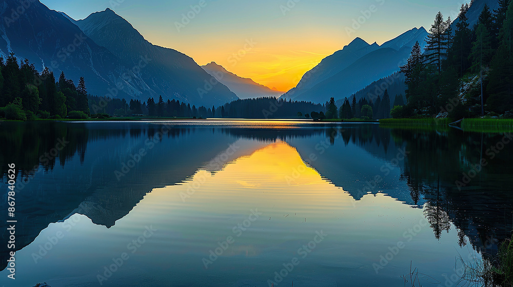 Lake in the mountains