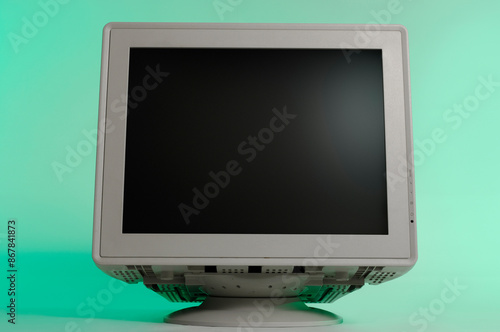 Retro CRT computer monitor photo