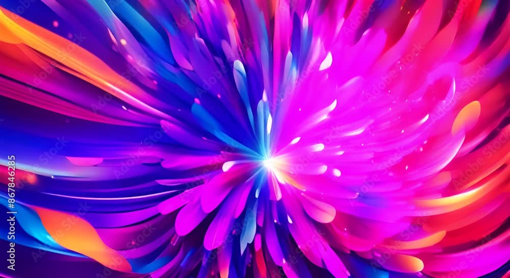Vibrant abstract explosion with bright colors creating a dynamic and energetic visual impact Seamless looping time lapse video animation background 4k Vibrant abstract explosion with bright colors creating a dynamic and energetic visual impact Seamless looping time lapse video animation background 4k