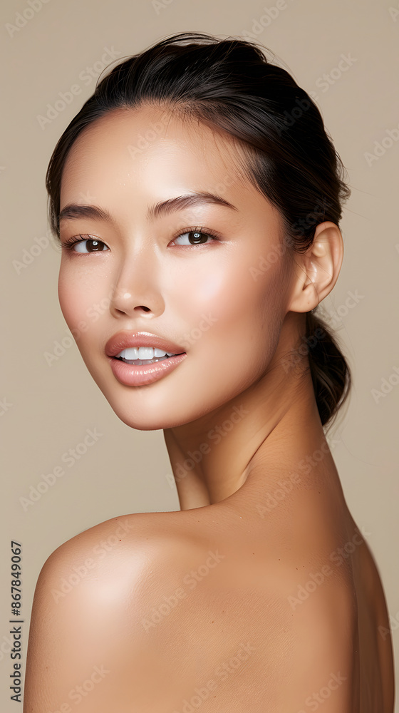 WOMAN WITH NATURAL MAKE UP WOMAN WITH NATURAL MAKE UP
