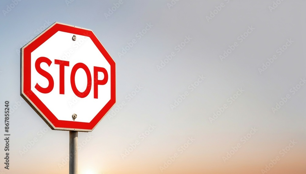stop sign, isolated white background, copy space for text
stop sign, isolated white background, copy space for text