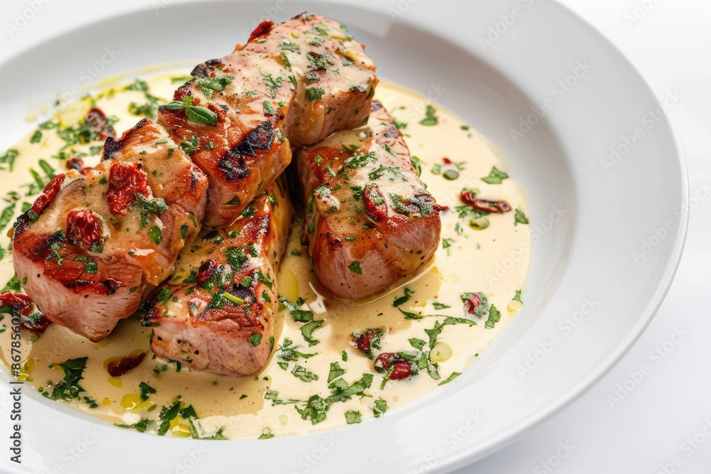 Elegant Veal Tenderloin with Creamy Beurre Blanc Elegant Veal Tenderloin with Creamy Beurre Blanc