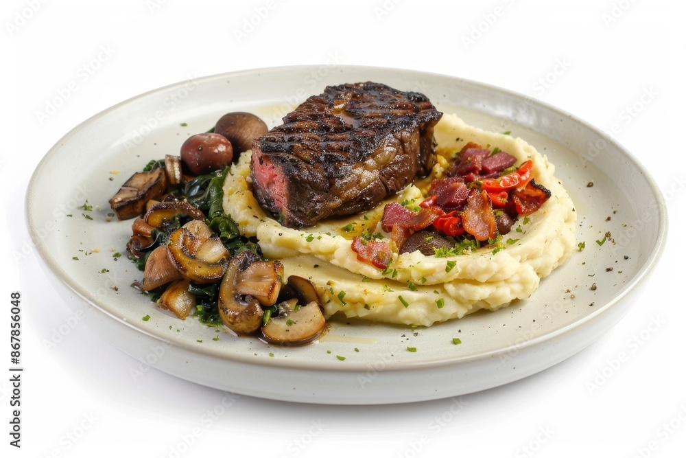 Juicy Char-Roasted Filet and Spicy Cheddar Mashed Potatoes Juicy Char-Roasted Filet and Spicy Cheddar Mashed Potatoes