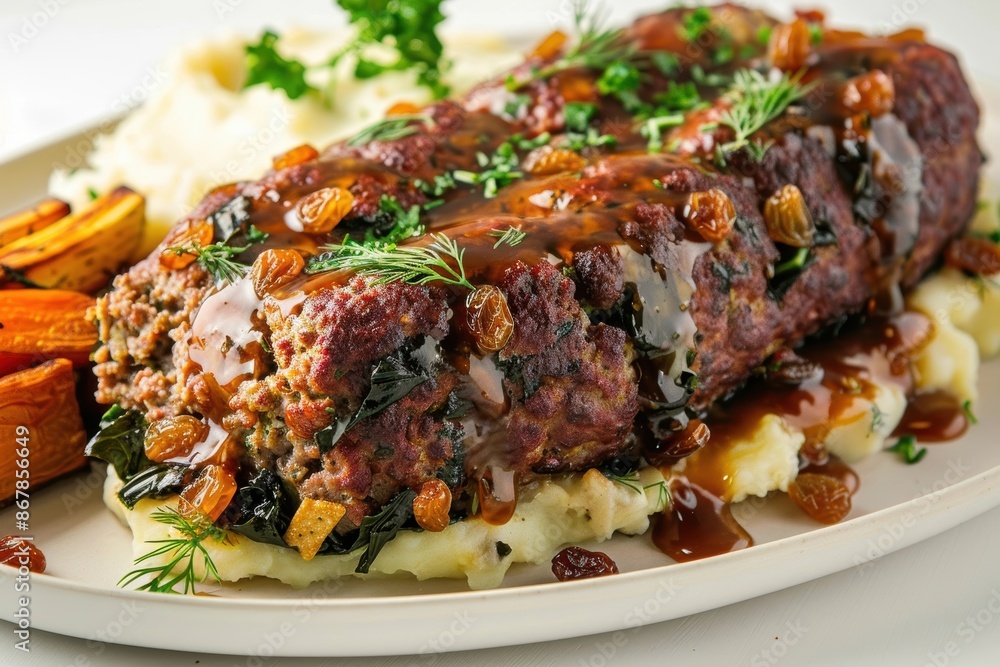 Delicious Chard and Raisin Meatloaf with Apricot Glaze Delicious Chard and Raisin Meatloaf with Apricot Glaze