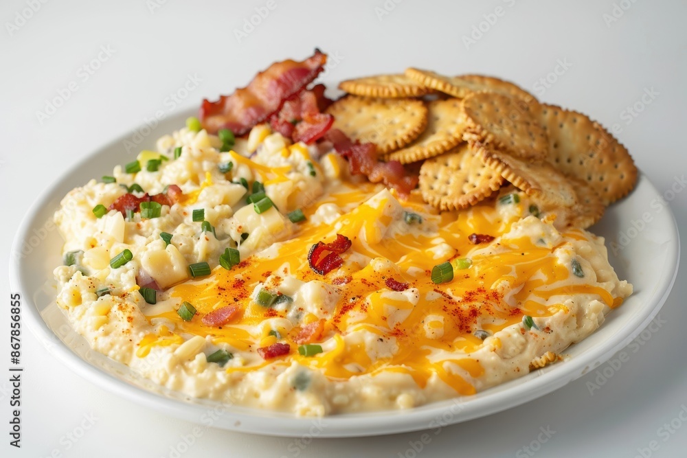 Savory Charleston Cheese Dip with Melted Monterey Jack and Bacon Savory Charleston Cheese Dip with Melted Monterey Jack and Bacon