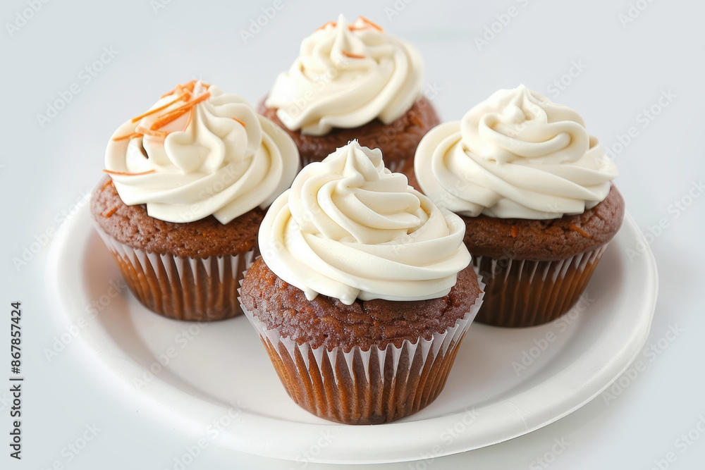 Scrumptious Carrot Cupcakes with Cream Cheese Icing Swirl Scrumptious Carrot Cupcakes with Cream Cheese Icing Swirl