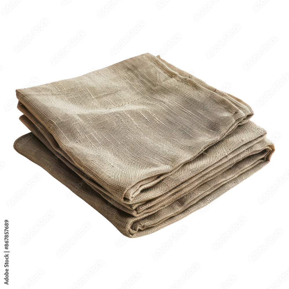 Close-up of folded beige linen fabric, showcasing texture and natural fibers. Ideal for crafts, home decor, and sewing projects. Close-up of folded beige linen fabric, showcasing texture and natural fibers. Ideal for crafts, home decor, and sewing projects.