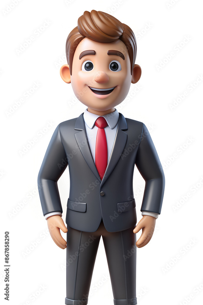 Professional 3D Businessman Mascot in a Suit - Corporate Character for Business Branding and Marketing Professional 3D Businessman Mascot in a Suit - Corporate Character for Business Branding and Marketing