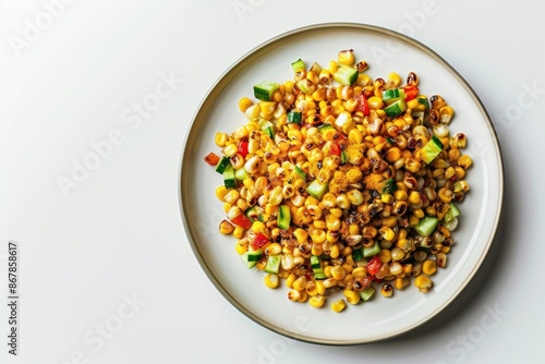 Easy Charred Corn and Bell Pepper Appetizer Relish