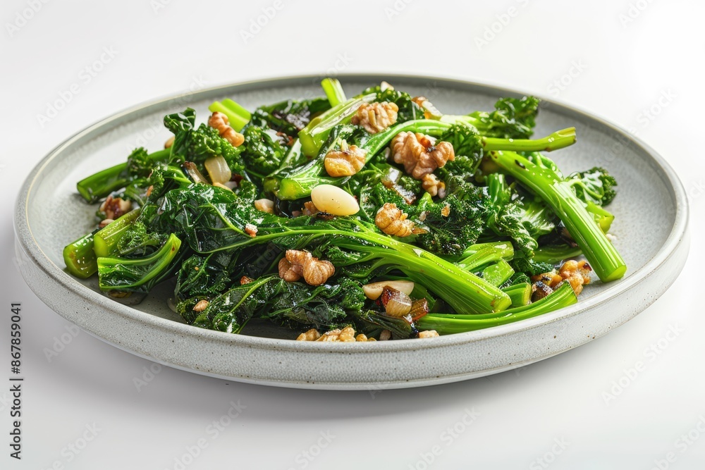 Charred Rapini with Caramelized Onions and Aromatic Flavors Charred Rapini with Caramelized Onions and Aromatic Flavors
