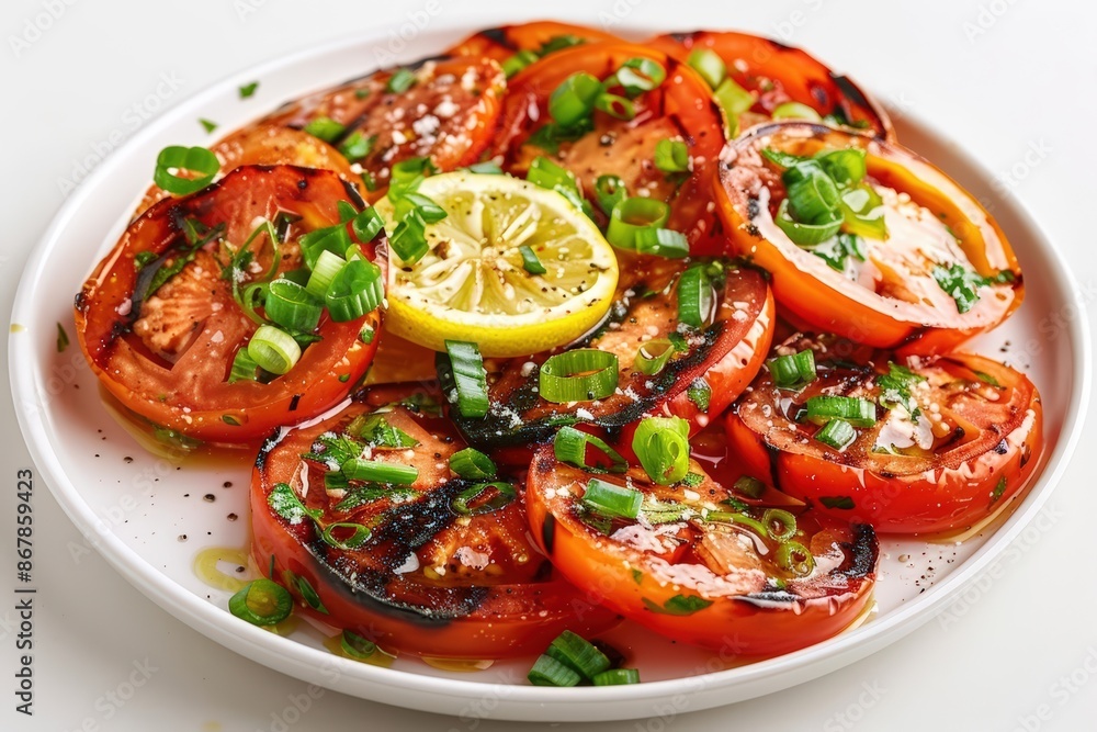 Charred Tomato and Scallion Salad: A Delicious Blend of Sweetness and Crunch Charred Tomato and Scallion Salad: A Delicious Blend of Sweetness and Crunch
