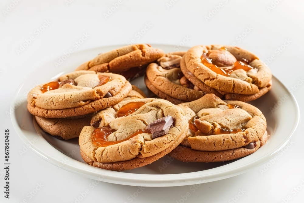 custom made wallpaper toronto digitalElegant Hazelnut Apricot Chocolate Chip Cookie Sandwiches