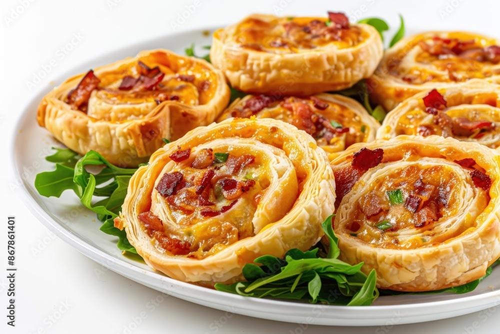 Rich Cheddar and Bacon Pinwheels with Velvety Cream Cheese Rich Cheddar and Bacon Pinwheels with Velvety Cream Cheese