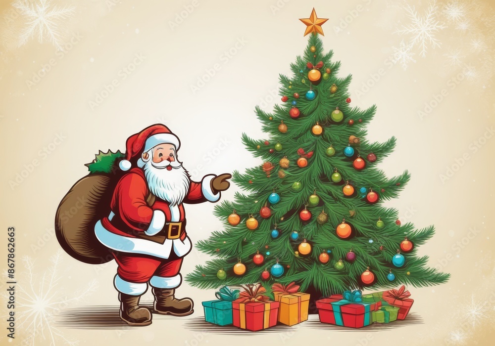 Festive Greetings with Santa Claus Festive Greetings with Santa Claus