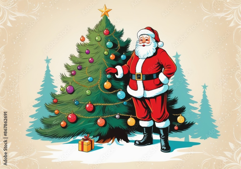 Festive Greetings with Santa Claus Festive Greetings with Santa Claus