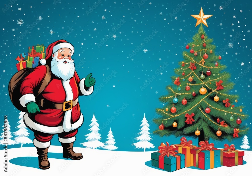Festive Greetings with Santa Claus Festive Greetings with Santa Claus