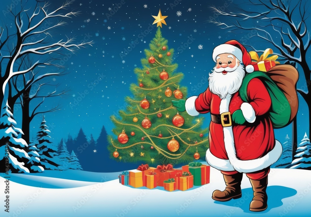 Festive Greetings with Santa Claus Festive Greetings with Santa Claus