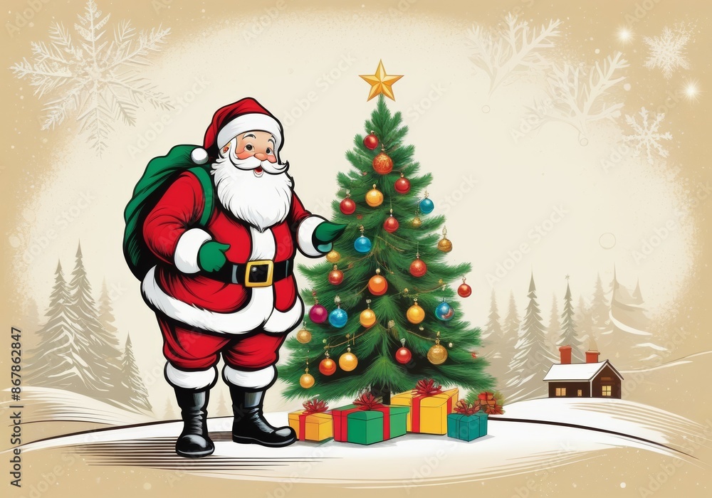 Festive Greetings with Santa Claus Festive Greetings with Santa Claus