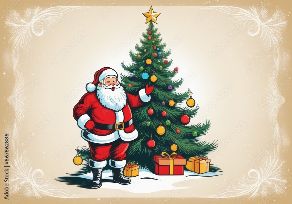 Festive Greetings with Santa Claus Festive Greetings with Santa Claus