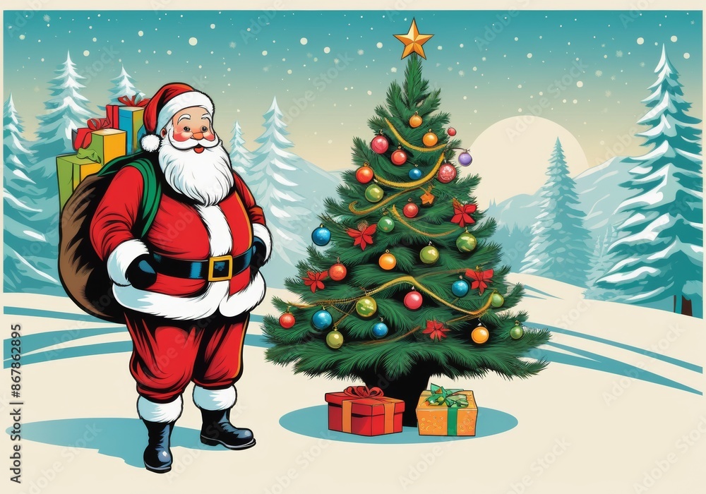 Festive Greetings with Santa Claus Festive Greetings with Santa Claus