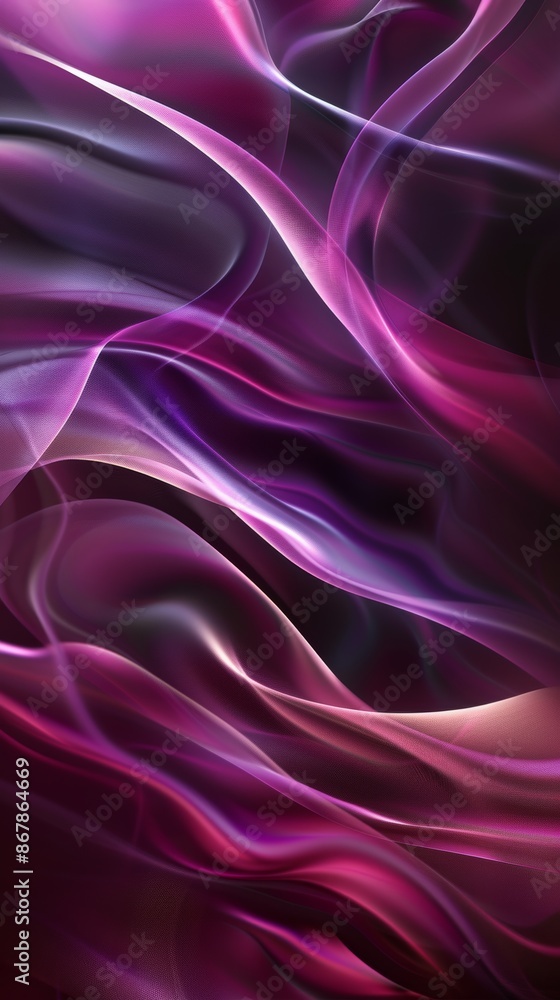 Obraz premium Abstract waves of pink and purple light