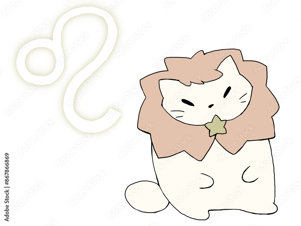 Fototapeta premium しし座ねこ