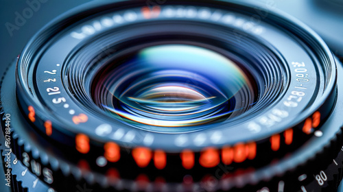 Detailed view of a camera lens © senadesign
