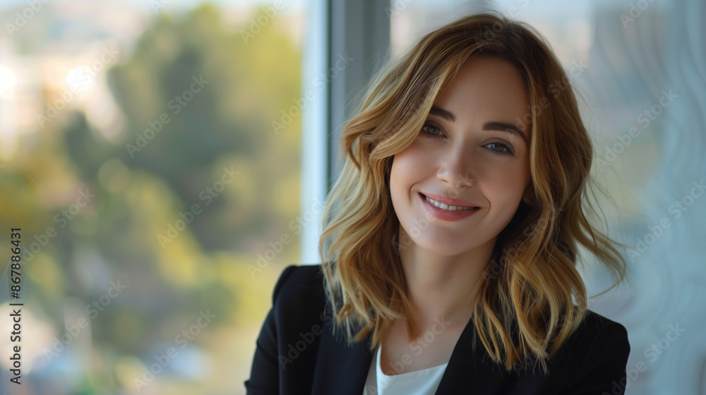 Professional Corporate Business Smiling Woman Medium shot Stock Images Professional Corporate Business Smiling Woman Medium shot Stock Images