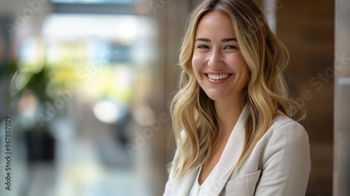 Wallpaper Mural Professional Corporate Business Smiling Woman Medium shot Stock Images Torontodigital.ca