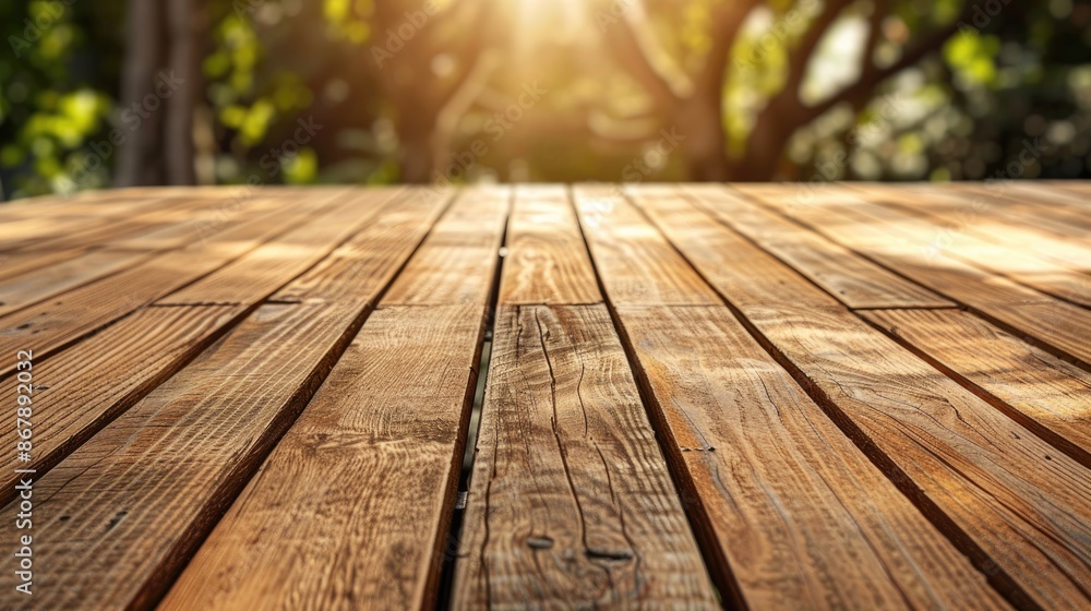 Fototapeta premium Deck construction background with empty space