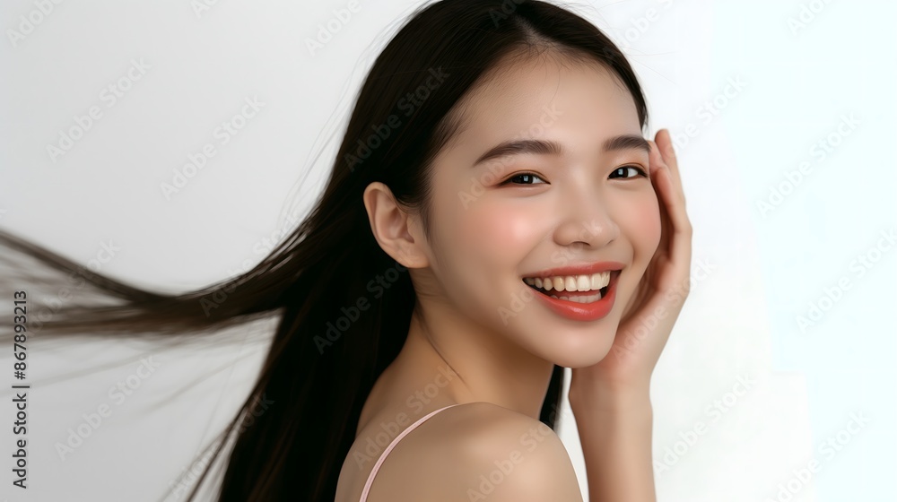 Asian beauty, Asian model, cosmetics model, model, white background, cherry blossom background, floral background, long hair, girl, girl, sexy beauty, beauty wallpaper, elegant beauty, fresh beauty Asian beauty, Asian model, cosmetics model, model, white background, cherry blossom background, floral background, long hair, girl, girl, sexy beauty, beauty wallpaper, elegant beauty, fresh beauty