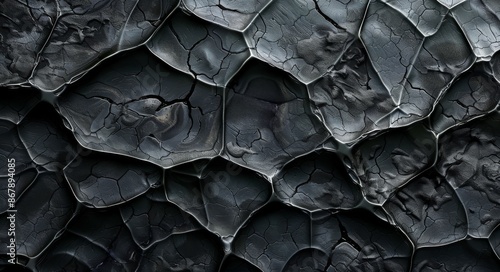 Abstract Close Up of Black Textured Fabric