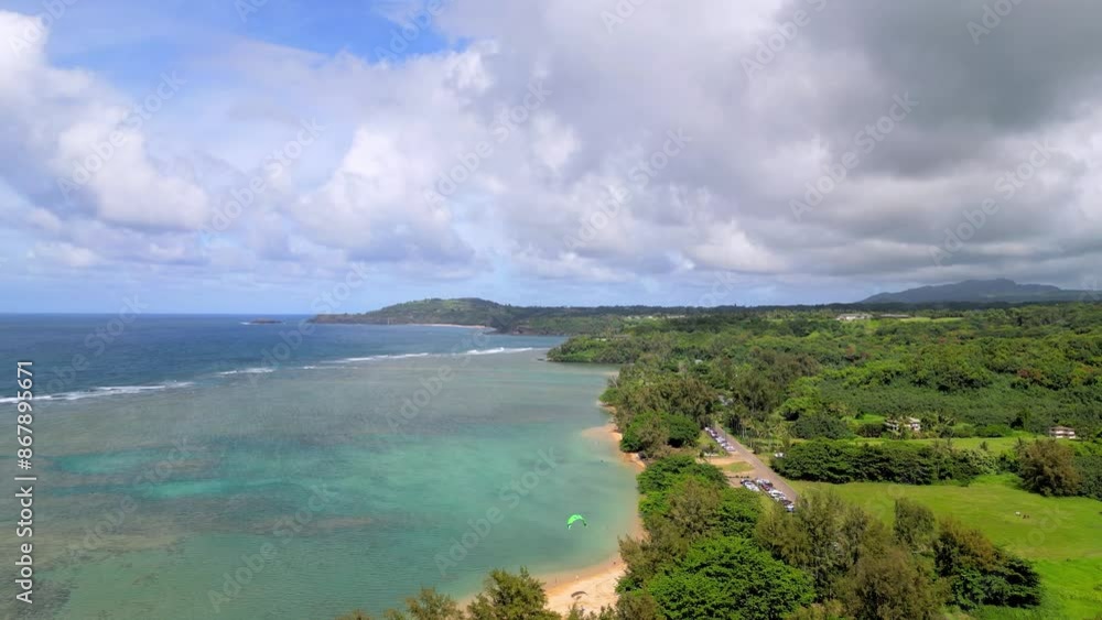 Captivating Aerial Views of Anini Beach, Kauai: Paradise from Above Captivating Aerial Views of Anini Beach, Kauai: Paradise from Above