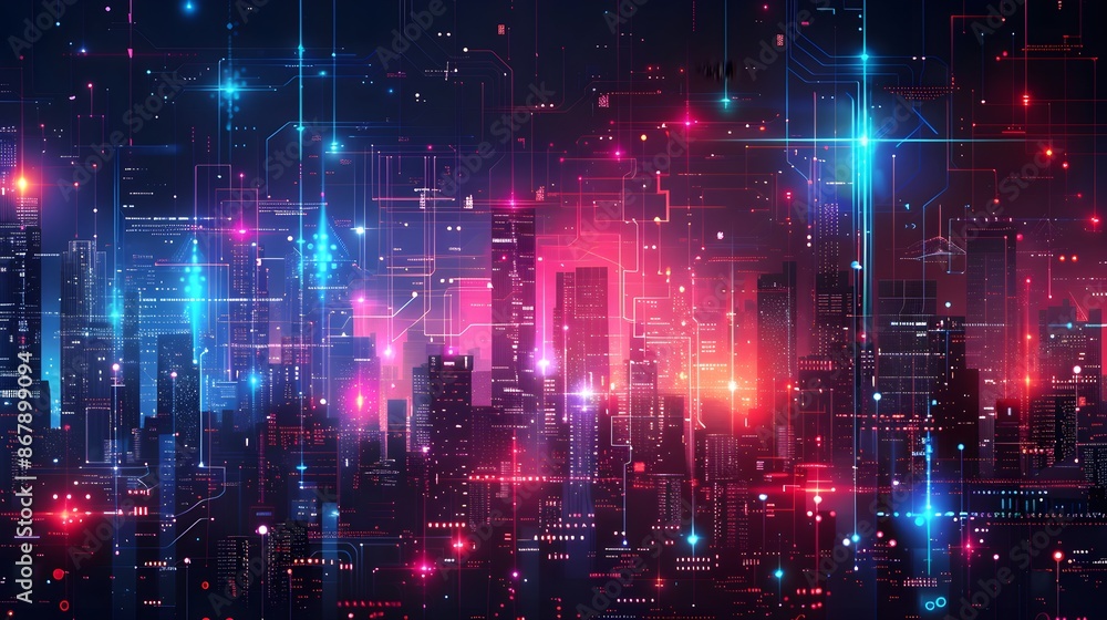 smart city artificial intelligence technology background smart city artificial intelligence technology background