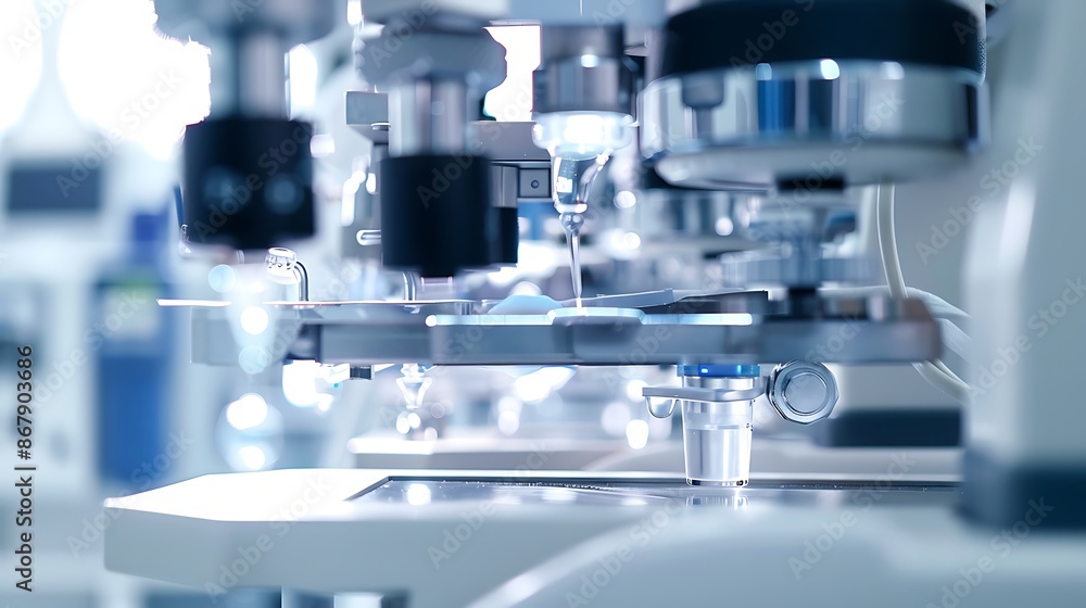 Closeup of nonsurgical procedure equipment in use showing the detailed process and advanced technology involved Closeup of nonsurgical procedure equipment in use showing the detailed process and advanced technology involved