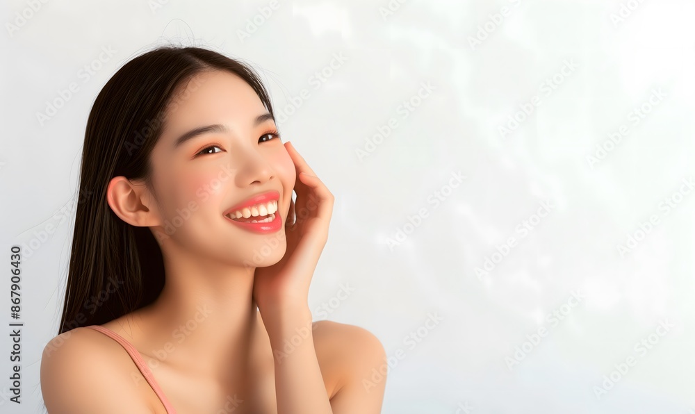 Asian beauty, Asian model, cosmetics model, model, white background, makeup, long hair, girl, girl, sexy beauty, beauty wallpaper, elegant beauty, fresh beauty, skincare Asian beauty, Asian model, cosmetics model, model, white background, makeup, long hair, girl, girl, sexy beauty, beauty wallpaper, elegant beauty, fresh beauty, skincare