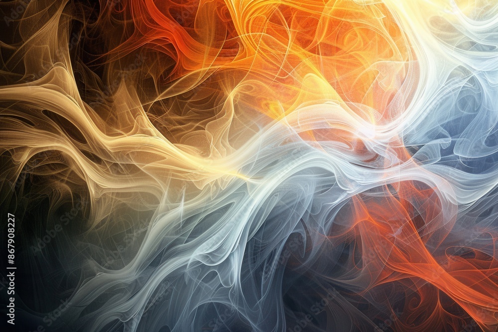 Intricate fractal patterns evolving in a dynamic flow, highlighting complexity and movement Intricate fractal patterns evolving in a dynamic flow, highlighting complexity and movement