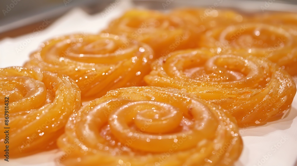 Sweet tangy imarti similar to jalebi but thicker on a white background Sweet tangy imarti similar to jalebi but thicker on a white background