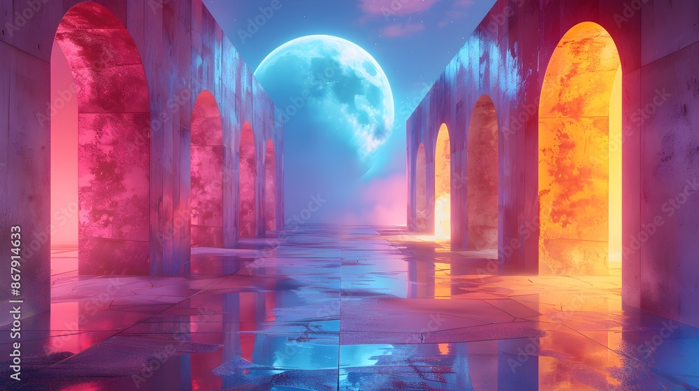 3D render of a gaming abstract background 3D render of a gaming abstract background