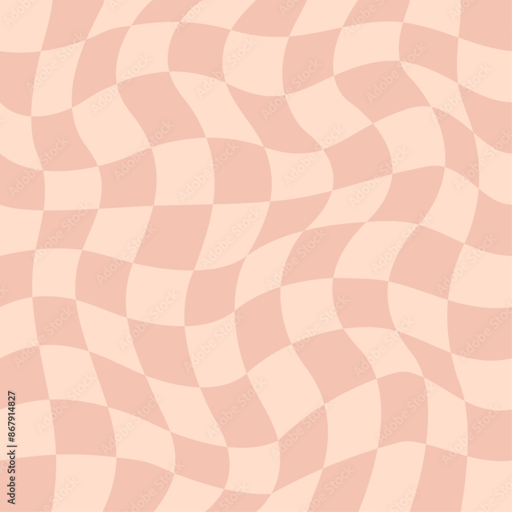Distorted checkered pattern. Groovy retro hippie seamless pattern. Retro style psychedelic Trendy 70s style. Trippy checkerboard Vintage background. Distorted geometric pattern. Abstract monochrome. Distorted checkered pattern. Groovy retro hippie seamless pattern. Retro style psychedelic Trendy 70s style. Trippy checkerboard Vintage background. Distorted geometric pattern. Abstract monochrome.
