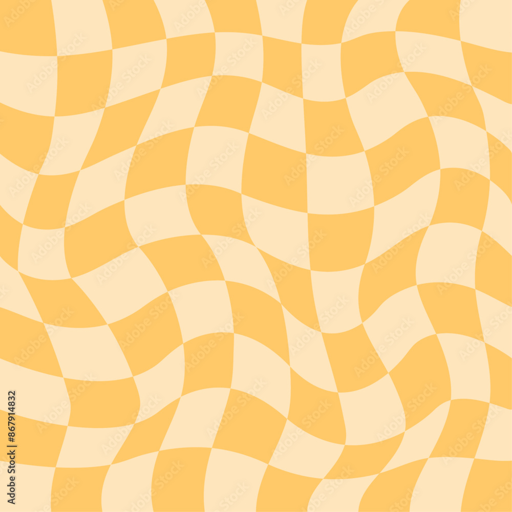 Distorted checkered pattern. Groovy retro hippie seamless pattern. Retro style psychedelic Trendy 70s style. Trippy checkerboard Vintage background. Distorted geometric pattern. Abstract monochrome. Distorted checkered pattern. Groovy retro hippie seamless pattern. Retro style psychedelic Trendy 70s style. Trippy checkerboard Vintage background. Distorted geometric pattern. Abstract monochrome.