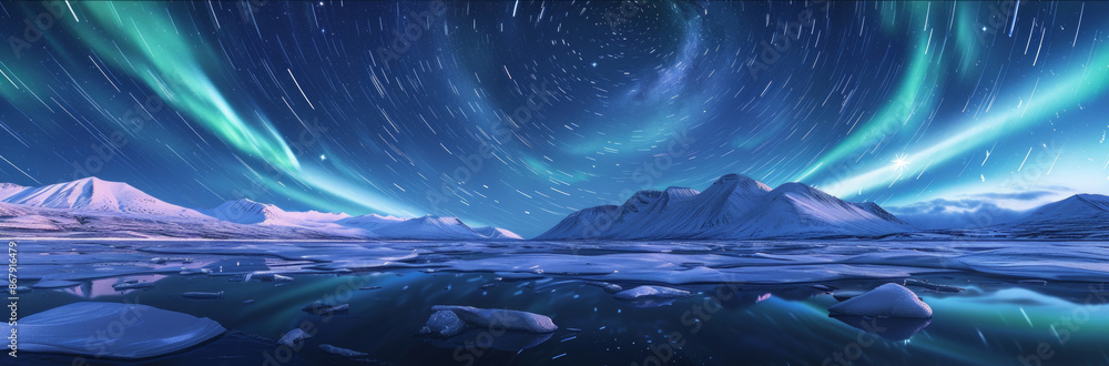 Aurora borealis Landscape Aurora borealis Landscape